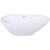 Kingston Brass Aqua Eden 69" Contemporary Freestanding Acrylic Bathtub - VTDE693223
