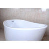 Kingston Brass Aqua Eden 59" Contemporary Freestanding Acrylic Bathtub - Affordable Cheap Freestanding Clawfoot Bathtubs Tub