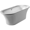 Whitehaus Collection WHBL175BATH Oval Double Side Freestanding Acrylic Soaking Bathtub - Affordable Cheap Freestanding Clawfoot Bathtubs Tub
