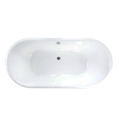Barclay CTBATN68-WH 68" Wakely, Premium Cast Iron Freestanding Tub