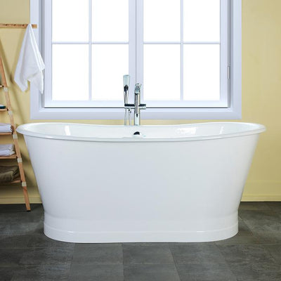 Barclay CTBATN68-WH 68" Wakely, Premium Cast Iron Freestanding Tub