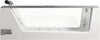 EAGO AM152ETL-5 5 ft Clear Rectangular Acrylic Whirlpool Bathtub Side View in White Background