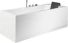 EAGO AM154ETL-L6 6 ft Acrylic White Rectangular Whirlpool Tub With Fixtures
