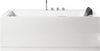 EAGO AM154ETL-L6 6 ft Acrylic White Rectangular Whirlpool Tub With Fixtures Side View in White Background