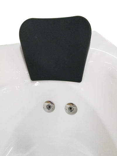EAGO AM161-L 59" Single Person Corner White Acrylic Whirlpool Bathtub