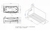 EAGO AM189ETL-L 6 ft Left Drain Acrylic White Whirlpool Bathtub with Fixtures Manual