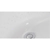 EAGO AM1900 74 3/4" White Freestanding Air Bubble Bathtub