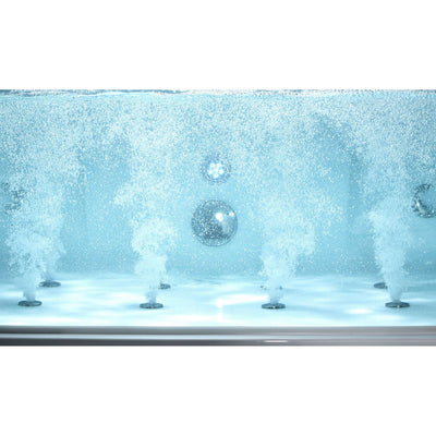 EAGO AM196ETL 6' Clear Rectangular Whirlpool Bathtub for Two with Fixtures Jets
