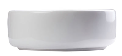 EAGO BA129 16'' Above Mount White Round Porcelain Bathroom Sink With Overflow