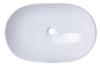 EAGO BA352 23'' White Oval Porcelain Bathroom Sink Basin Without Overflow