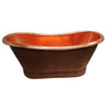 Barclay Chopin COTDSN70B-SAP Double Slipper Freestanding Tub With Base