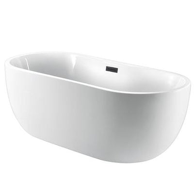 Barclay Pilar ATOV7H65FIG-BN 65" Premium Acrylic Freestanding Tub with Integral Drain and Overflow