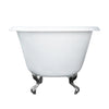 Barclay Aristo 55" Cast Iron Roll Top Freestanding Tub - CTR7H54