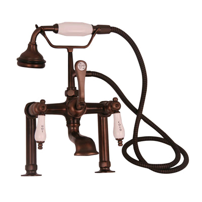 Barclay - Columbus 61" Cast Iron Double Roll Top Tub Kit - Oil Rubbed Bronze Accessories