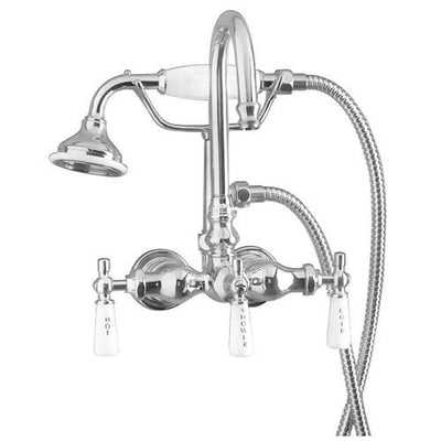 Barclay Products 4022-PL Clawfoot Tub Filler – Diverter Faucet with Code Gooseneck Spout