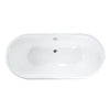 Barclay - Gallagher 72" Cast Iron Double Roll Top Tub - CTDRN72-WH