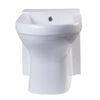 EAGO JA1010 White Ceramic Bathroom Bidet with Elongated Seat