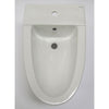 EAGO JA3400 Modern White Ceramic Bathroom Bidet with Elongated Seat