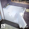 MediTub 2953WCA Series 29 x 53 Gelcoat Fiberglass Wheelchair Accessible Walk-In Bathtub