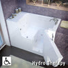 MediTub 2953WCA Series 29 x 53 Gelcoat Fiberglass Wheelchair Accessible Walk-In Bathtub