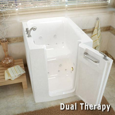 MediTub 3238 Series 32 x 38 Acrylic Fiberglass Walk-In Bathtub