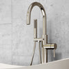 A & E Bath and Shower Dorya Acrylic 69" All-in-One Clawfoot Tub Kit Freestanding Clawfoot Bathtubs Tub Faucet Front View