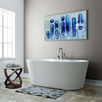 A&E Bath and Shower Sorel 62" Freestanding Tub in Bathroom