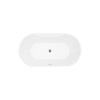 A&E Bath and Shower Sorel 62" Freestanding Tub Top View in White Background